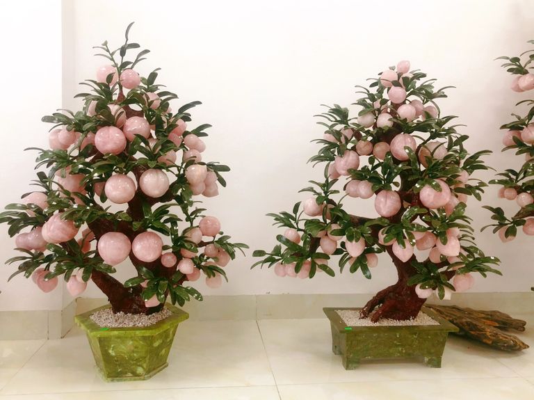Cây đào tiên phong thủy đá Thạch Anh