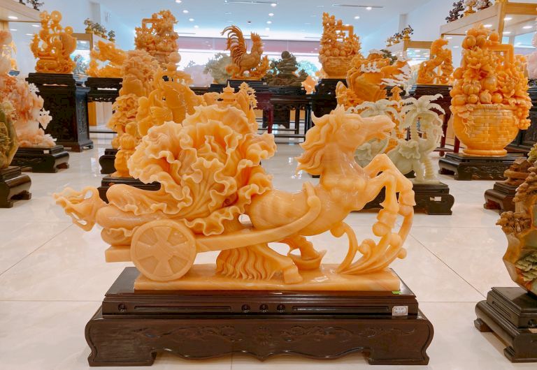 Top 10 tượng bắp cải bằng đá phong thuỷ chiêu tài tiến bảo