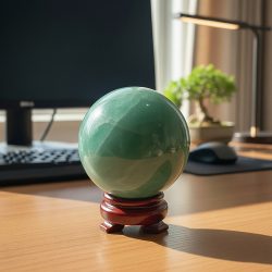 Bi cầu thạch anh xanh lá