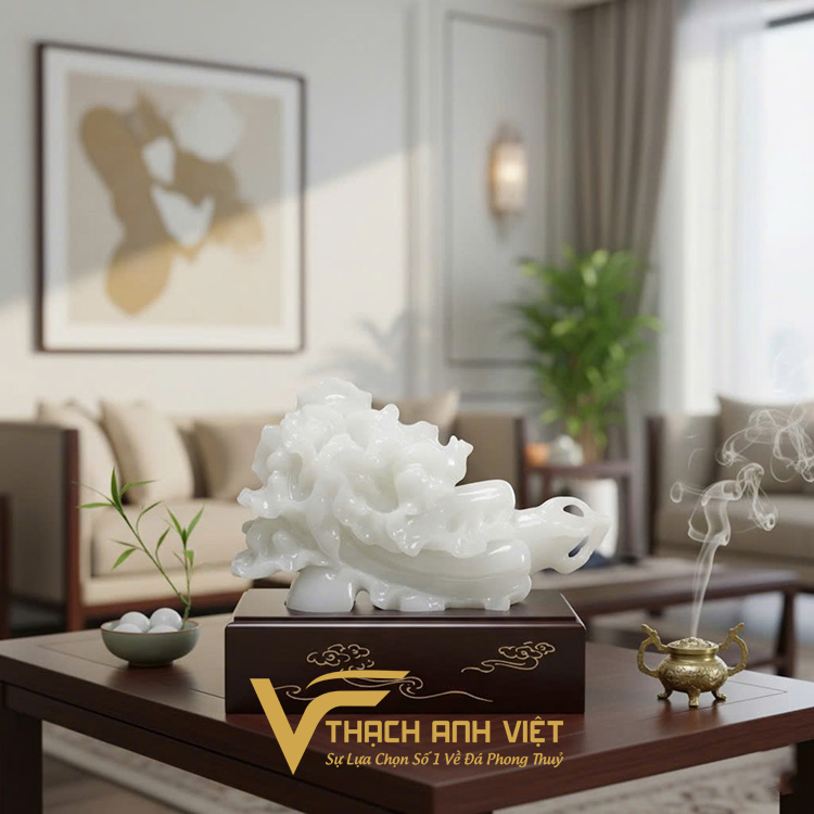 Ngọc Onyx trắng đặc biệt được yêu thích bởi sự thuần khiết và trong sáng